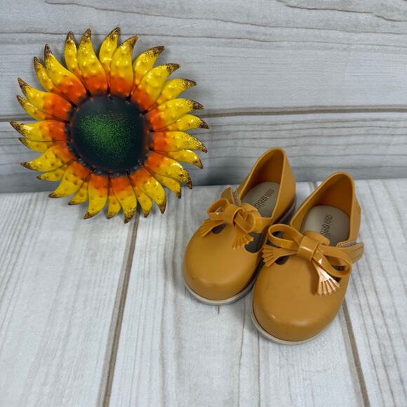 Mini Melissa Toddler Girl Bow Loafers 6C - Picture 1 of 4